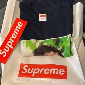 Supreme Buju Banton Tee Large Navy Brand New